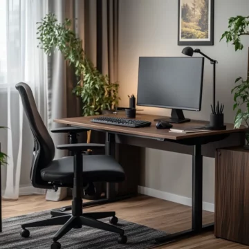 bureau assis debout et chaise ergonomique (16)