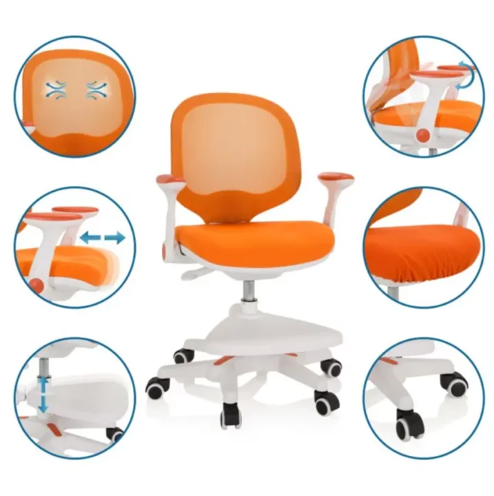 chaise ergonomique pour enfant hjh office kid ergo