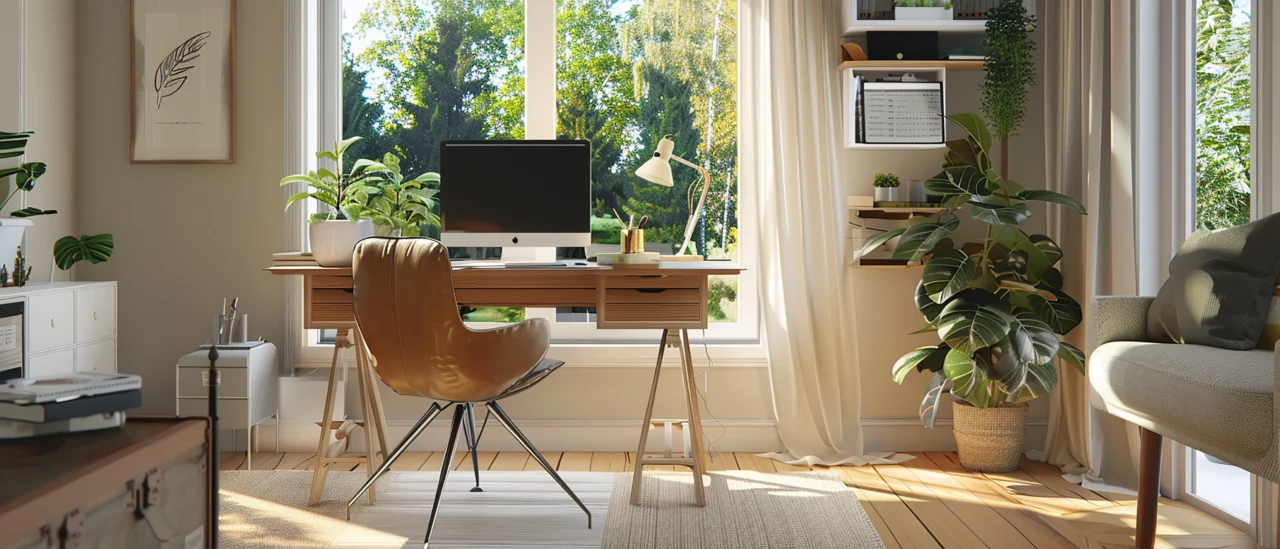 aménager un coin bureau dans son salon (18)