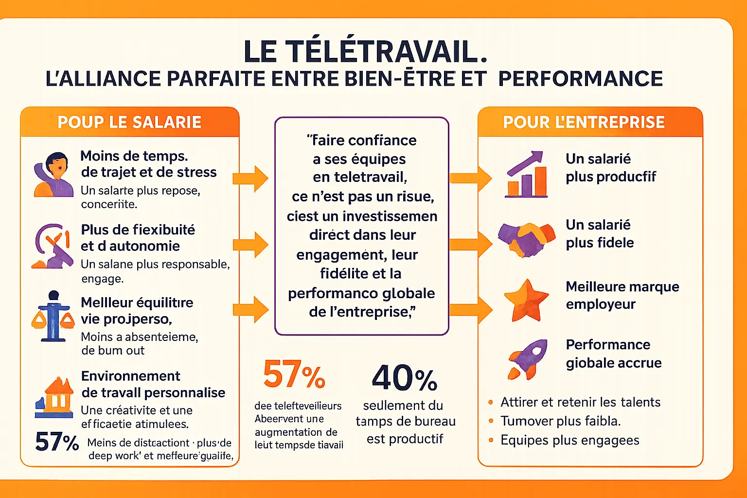 Illustration du télétravail