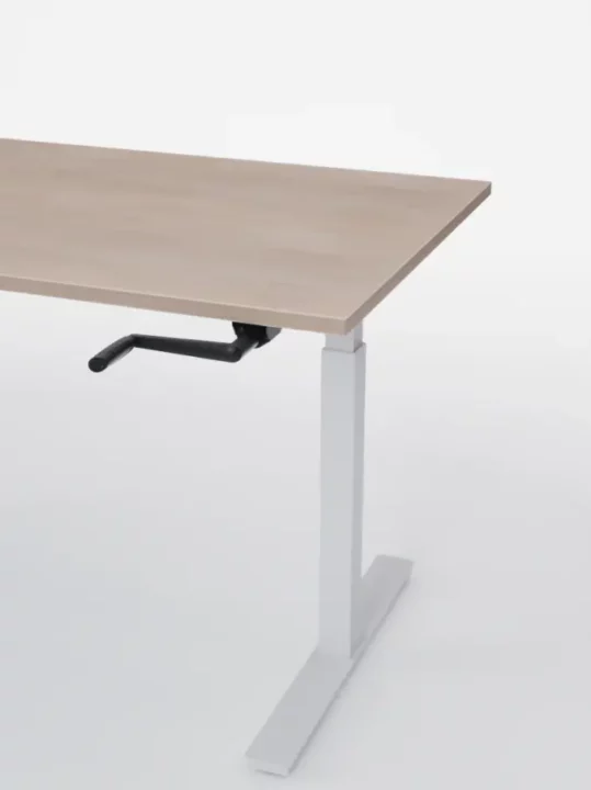 aum world handy go cadre blanc et plateau bois naturel.