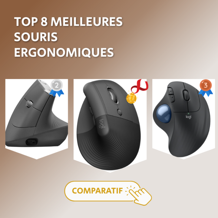 top 8 meilleures souris ergonomiques