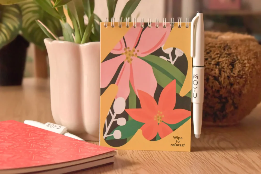 Vue d'ensemble du carnet Flower Vibes A6 MOYU