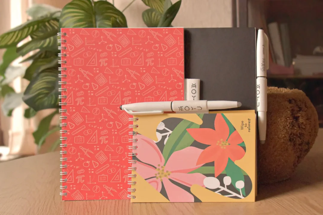 Vue d'ensemble des 3 carnets MOYU testés