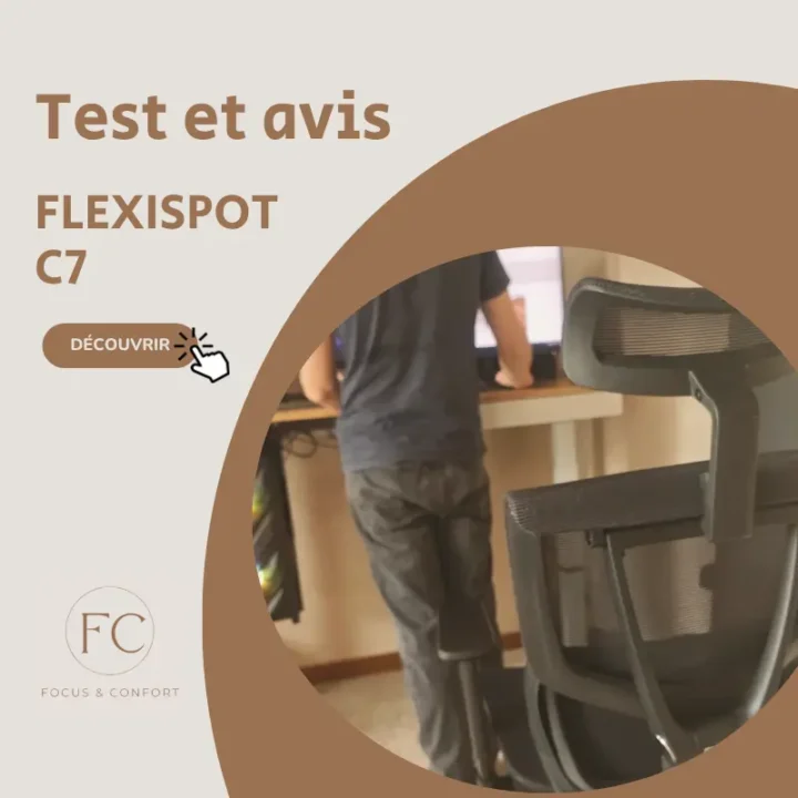Image de couverture pour l'article Flexispot C7 test et avis